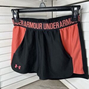 Under Armour Women's Play Up 2.0 Shorts Black  & Pink Size XS‎ W/ Pockets EUC